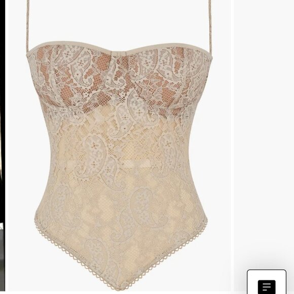 House Of CB Fernanda Semisheer Crop Lace Camisole - Picture 3 of 7